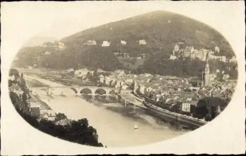 Foto Ak Heidelberg am Neckar, Gesamtansicht