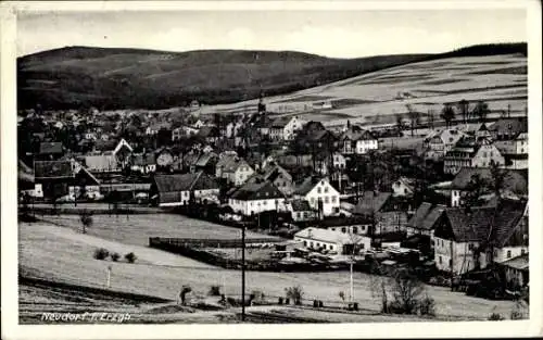 Ak Neudorf (Kreis Annaberg) Sehmatal im Erzgebirge, Panorama