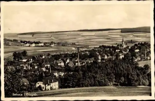 Ak Sehma Sehmatal im Erzgebirge, Gesamtansicht