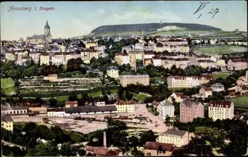 Ak Annaberg Buchholz im Erzgebirge, Panorama