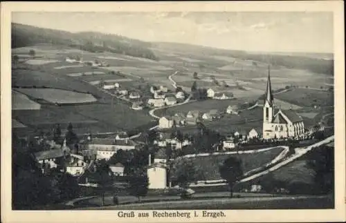 Ak Rechenberg Bienenmühle Erzgebirge, Panorama