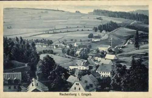 Ak Rechenberg Bienenmühle im Erzgebirge, Panorama