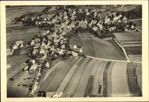 Ak Petersaurach in Mittelfranken Bayern, Fliegeraufnahme