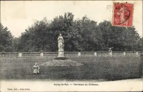 Ak Noisy le Roi Yvelines, Terrasse du Chateau