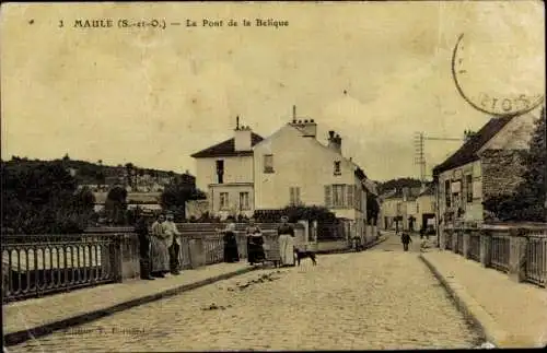 Ak Maule Yvelines, Le Pont de la Belique