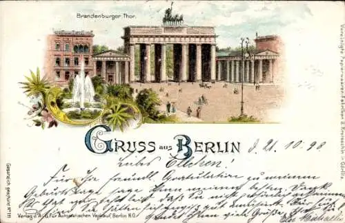 Litho Berlin Mitte, Brandenburger Tor