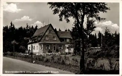 Ak Johanngeorgenstadt im Erzgebirge, Grenzlandbaude