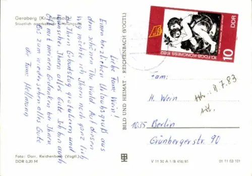 Ak Geraberg Thüringen, Panorama