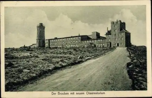 Ak Brocken im Harz, Observatorium