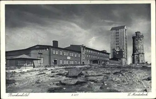 Ak Brocken im Harz, Brockenhotel