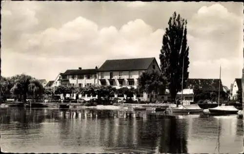 Ak Immenstaad am Bodensee, Gasthof Pension Seehof, Boote