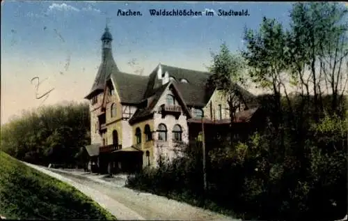 Ak Aachen in Nordrhein Westfalen, Waldschlösschen, Stadtwald