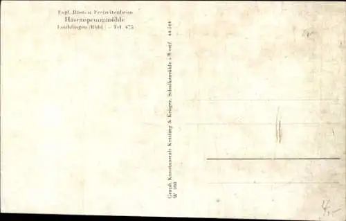 Ak Leichlingen im Rheinland, Hasensprungmühle, Evangelisches Rüst- und Freizeitenheim