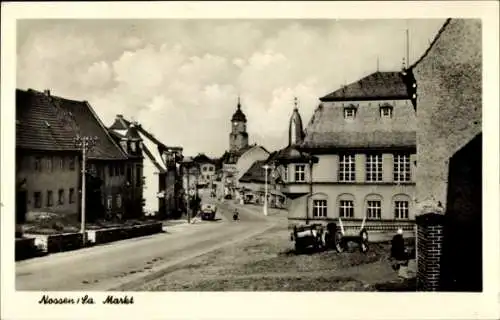 Ak Nossen in Sachsen, Markt