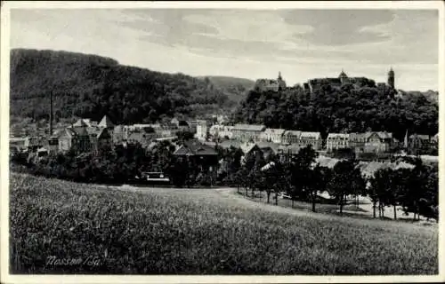 Ak Nossen in Sachsen, Blick auf Schloss und Stadt