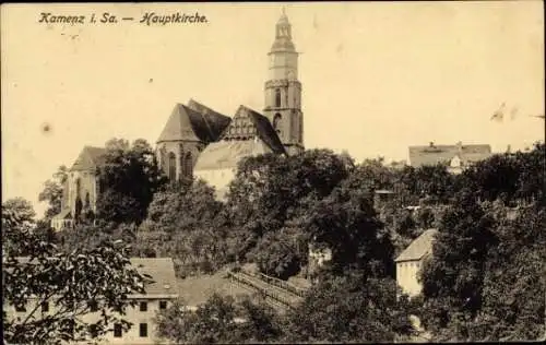 Ak Kamenz in Sachsen, Hauptkirche