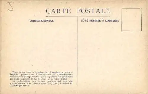 Ak Britisches Kriegsschiff, HMS Queen Elizabeth, Dreadnought, Kanonen