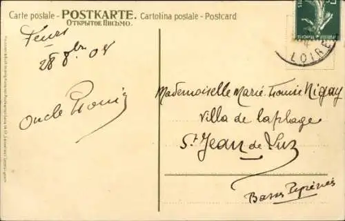 Ak Nachdenkliche Frau auf der Wiese mit Lämmern