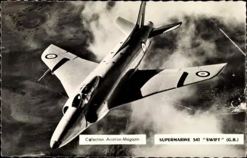 Foto Ak Britisches Kampfflugzeug, Supermarine 541 Swift