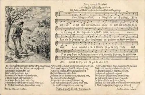 Lied Ak Soph, Hans, 's Friehgahr, alte Frau, Haus, Erzgebirge