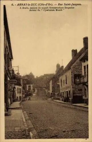 Ak Arnay le Duc Côte-d'Or, Rue Saint-Jacques