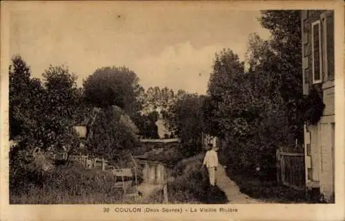 Ak Coulon Deux Sèvres, La Vieille Riviere