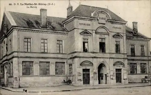 Ak La Mothe Saint Héray Deux Sèvres, La Mairie