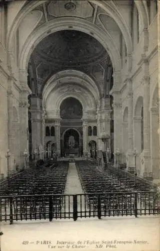 CPA Paris VII., Eglise Saint Francois-Xavier