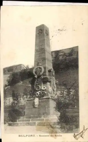 Ak Belfort Beffert Beffort Territoire de Belfort, Monument des Mobiles