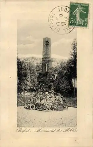 Ak Belfort Beffert Beffort Territoire de Belfort, Belfort. Monument des Mobiles