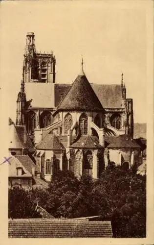 Ak Sens Yonne, Abside der Kathedrale