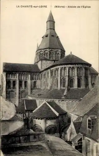 Ak La Charité sur Loire Nièvre, Abside de l'Eglise