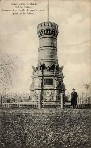 Ak Saint Privat la Montagne Sankt Privat Moselle, Garde-Corps-Denkmal