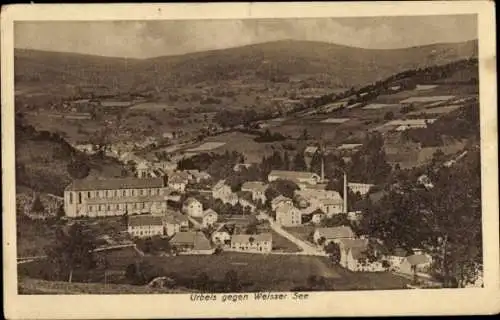 Ak Orbey Urbeis Elsass Haut Rhin, Lac Blanc, Weißer See, Panorama, Feldpost