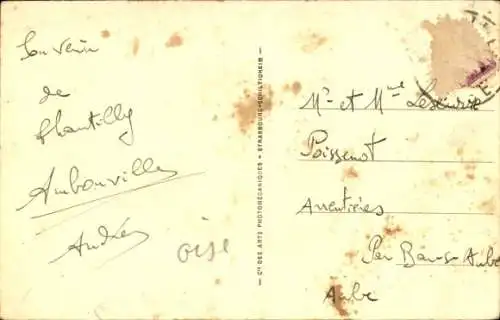 Ak Chantilly Oise, Schloss