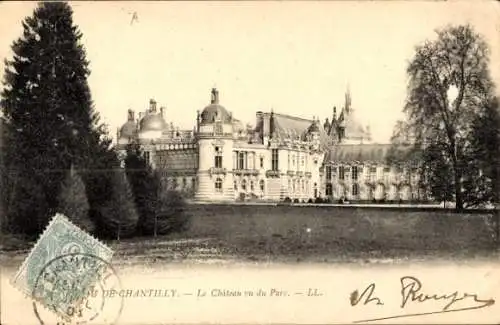 Ak Chantilly Oise, Schloss, Parc