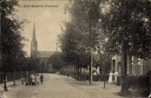 Ak Ulvenhout Nordbrabant Niederlande, Begin dorpszicht