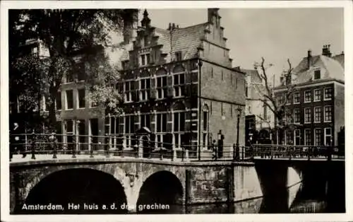 Ak Amsterdam Nordholland Niederlande,  Het huis a. d. grachten