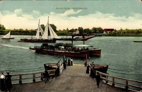 Ak Nijmegen Gelderland, Gierbrug