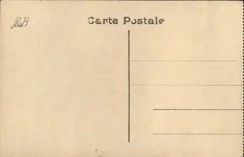 Ak Pervijze Pervyse Diksmuide Dixmude Westflandern, zerstörter Bahnhof, Krieg