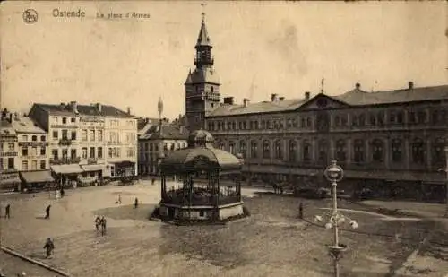 Ak Oostende Ostende Westflandern,  La place d'Armes