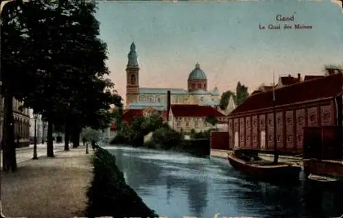 CPA Gand Gand Flandre Orientale, Le Quai des Moines