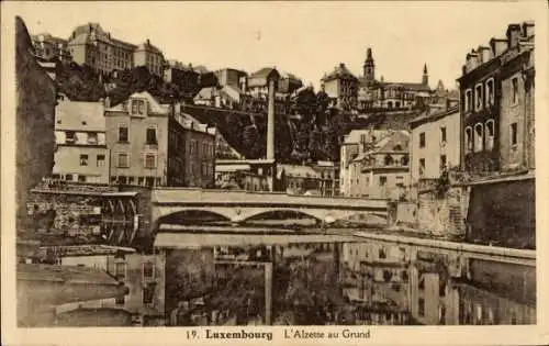 CPA Luxembourg, Alzette au Grund