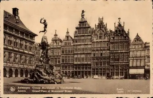 Ak Anvers Antwerpen Flandern, Großer Marktplatz