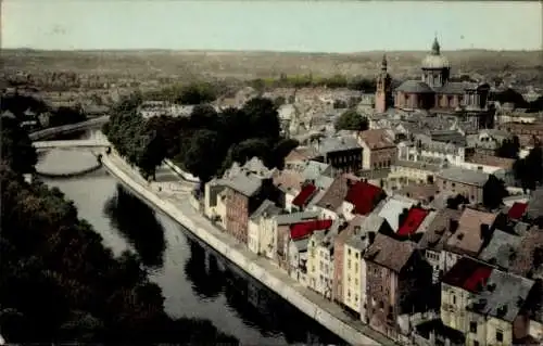 CPA Namur Wallonie, La Sambre vue de la Citadelle