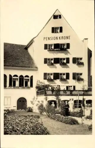 Ak Lindau am Bodensee Schwaben, Pension Krone