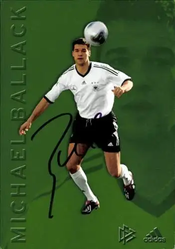 Ak Fußballspieler Michael Ballack, Autogramm