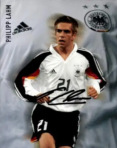 Ak Fußballspieler Philipp Lahm, Autogramm