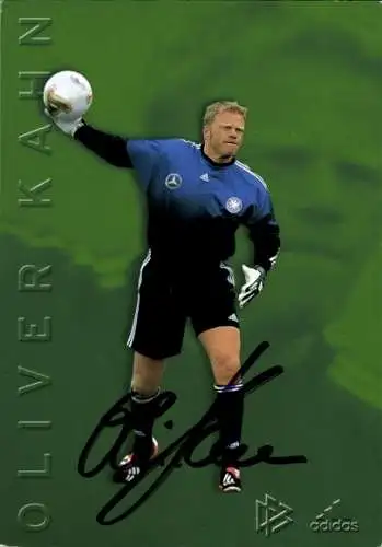 Ak Fußballspieler Oliver Kahn, Autogramm