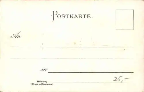 Künstler Litho Stöwer, Willy, Deutsches Kriegsschiff, SMS Sachsen, Großlinienschiff